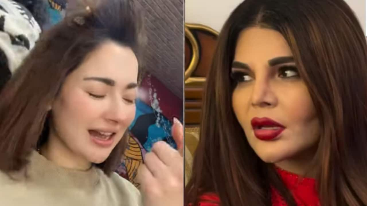 Hania Aamir recreates Rakhi Sawant's viral reel on challenging Hania Aamir, Nargis, Deedar to dance-off