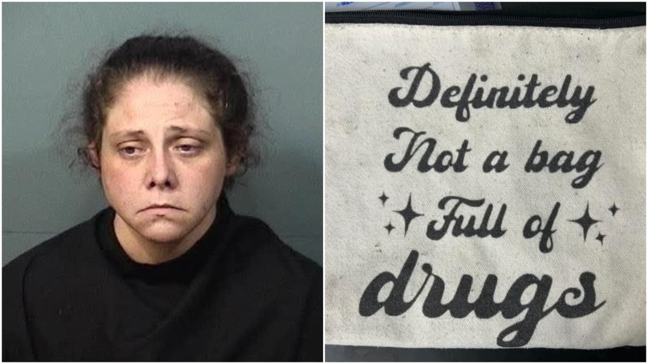 US woman using bag that read ‘Definitely Not a Bag Full of Drugs’ arrested for trafficking drugs