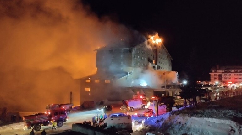 At least 66 dead, 51 injured in hotel fire at ski resort in northwestern Turkey