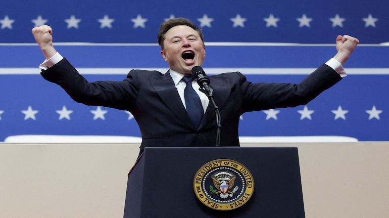 Elon Musk cements his power in Washington on first day of Donald Trump