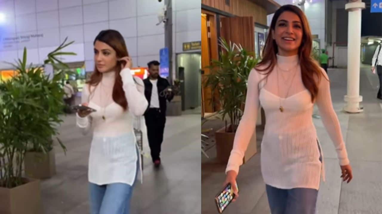 Samantha Ruth Prabhu steals the show with her stylish Mumbai Airport look, watch here