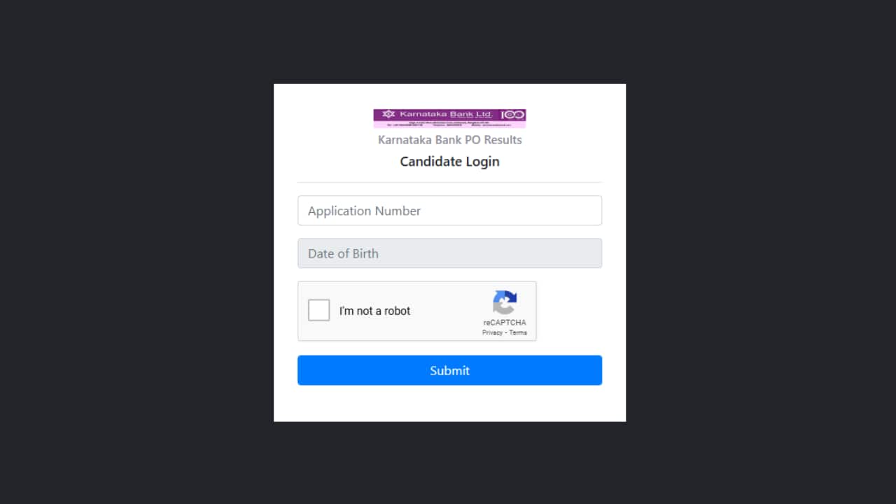 Karnataka Bank PO Result 2025 Out; link to download here