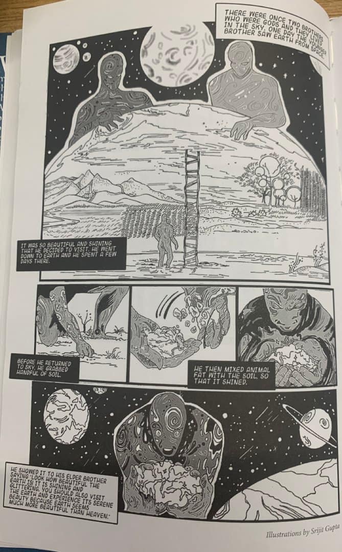 Illustrations by Srijit Gupta in 'Myth, Memory & Folk Tale of the Wancho Tribe of Arunachal Pradesh: The Stories of Our Ancestors' (Niyogi Books)