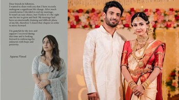 Aparna Vinod decides to separate with husband