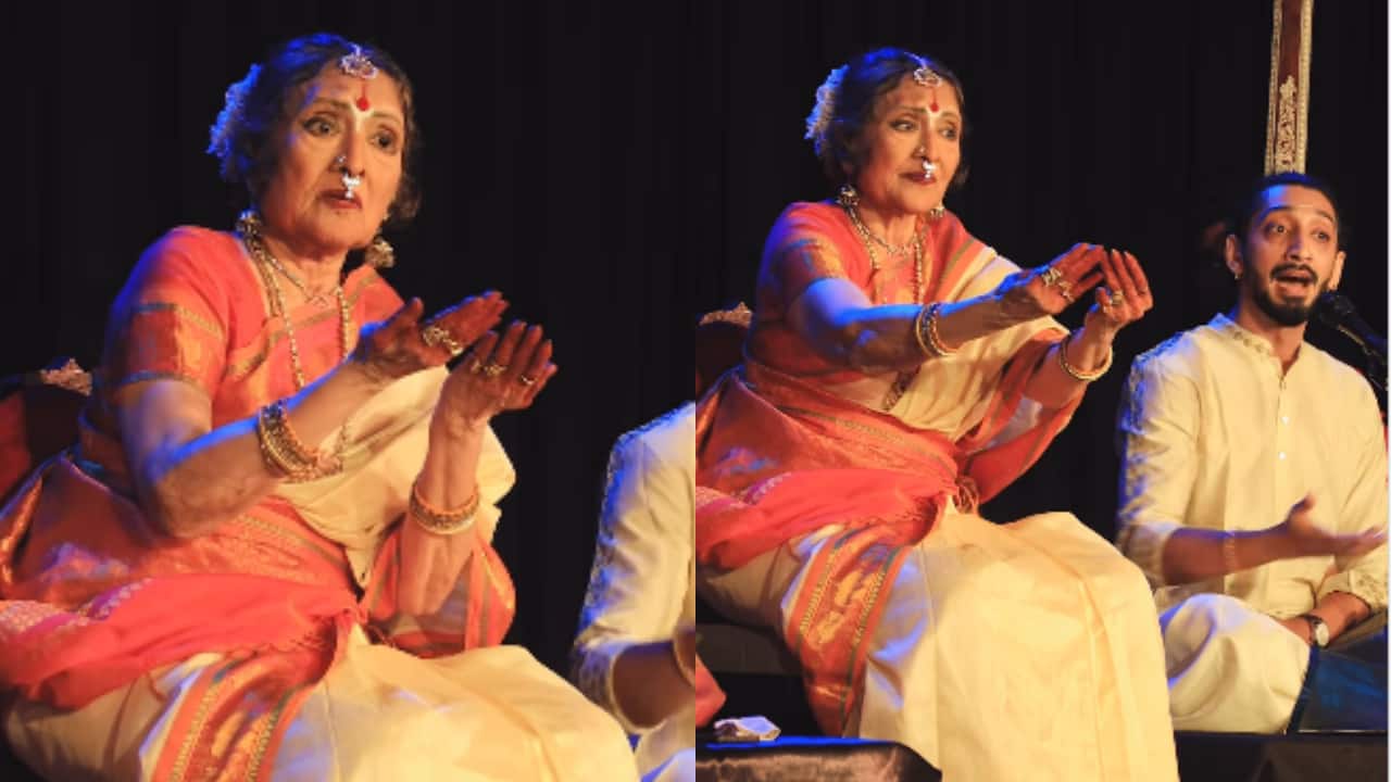 Veteran actress Vyjayanthimala performs Carnatic music in Chennai at 91, wins hearts with her expressions, watch video