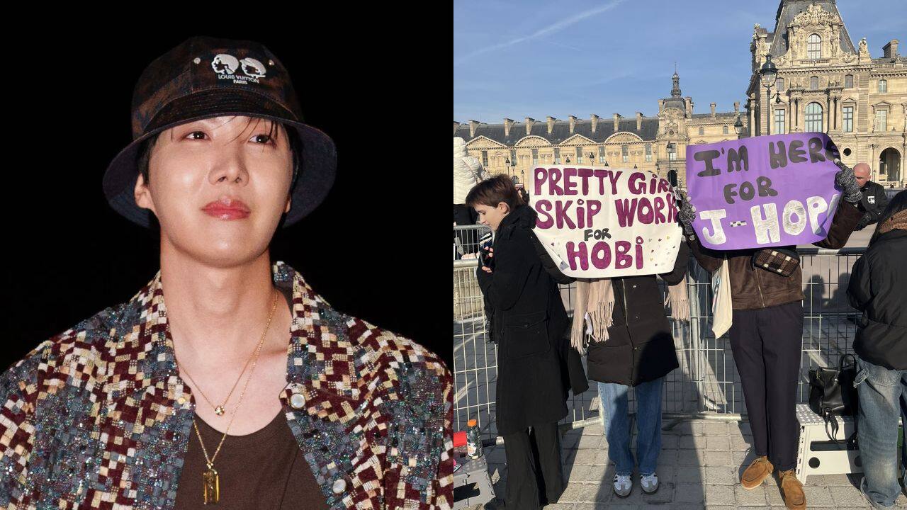 BTS’ J-Hope arrives in Paris; fans go wild with slogan ‘Pretty Girls Skip Work for Hobi’  
