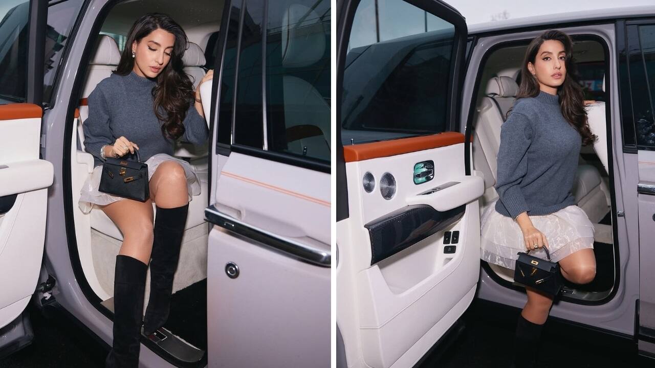 Nora Fatehi's high-street fashion look from London visit is best lesson on how to style mini skirt