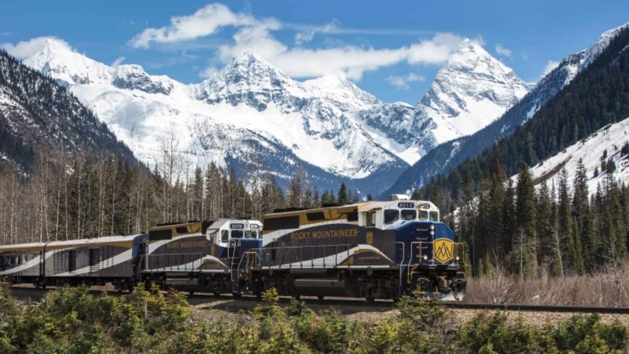 1. Vancouver to Banff: The Rocky Mountaineer, Canada Hop aboard the Rocky Mountaineer for a ride through Canada’s jaw-dropping Rocky Mountains. From glaciers to alpine lakes and sweeping valleys, this route is nothing short of a postcard come to life. The luxury and comfort of the train add to the allure, making it a bucket-list journey for nature lovers. (Image: Rocky Mountaineer)