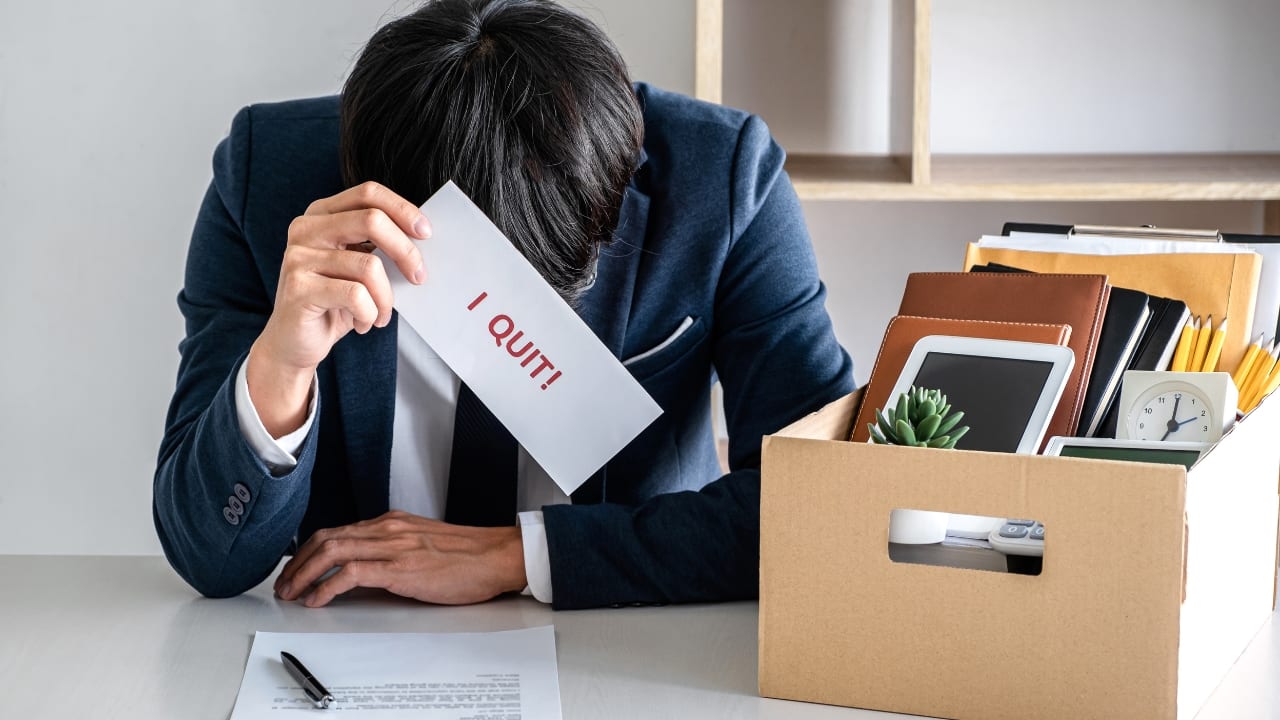 How employers can curb the revenge quitting trend in 2025: Focus on communication, career growth, and work-life balance. (Image: Canva)