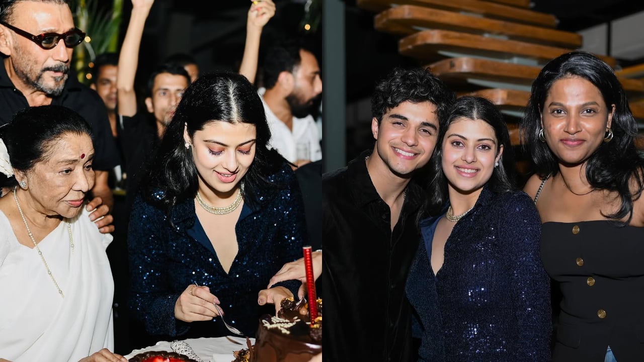 Asha Bhosle's grand daughter Zanai Bhosle celebrates her 23rd Birthday, Jackie Shroff, Abhay Verma attend