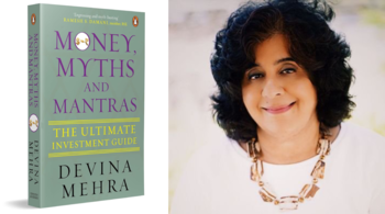 'Money, Myths and Mantras: The Ultimate Investment Guide' is Devina Mehra's first book. (Images via Penguin Random House, X)