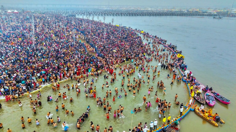 Maha Kumbh Air tickets to Prayagraj on key snan dates rocket to Rs 50k