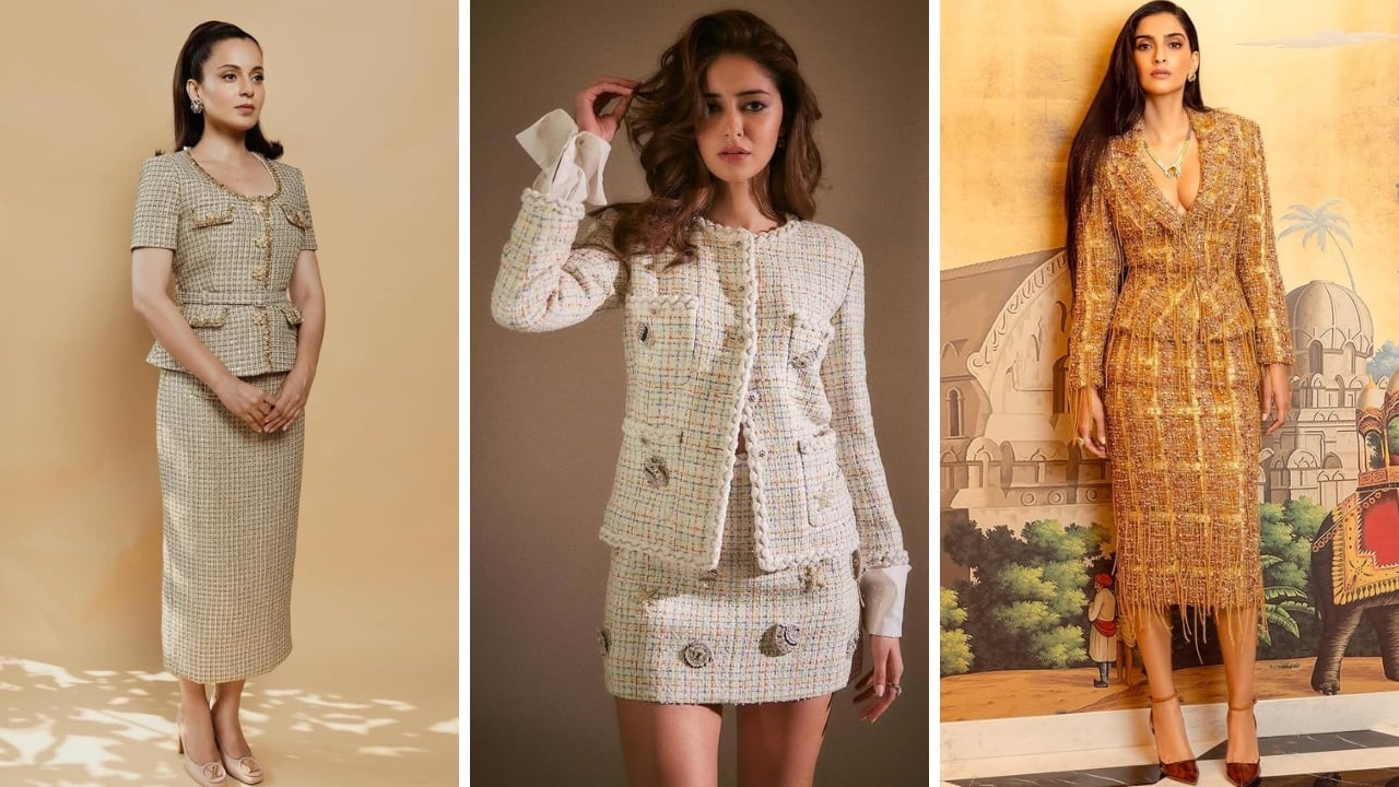 Style guide: Tweed it like Ananya Panday, Sonam Kapoor, and Kangana Ranaut