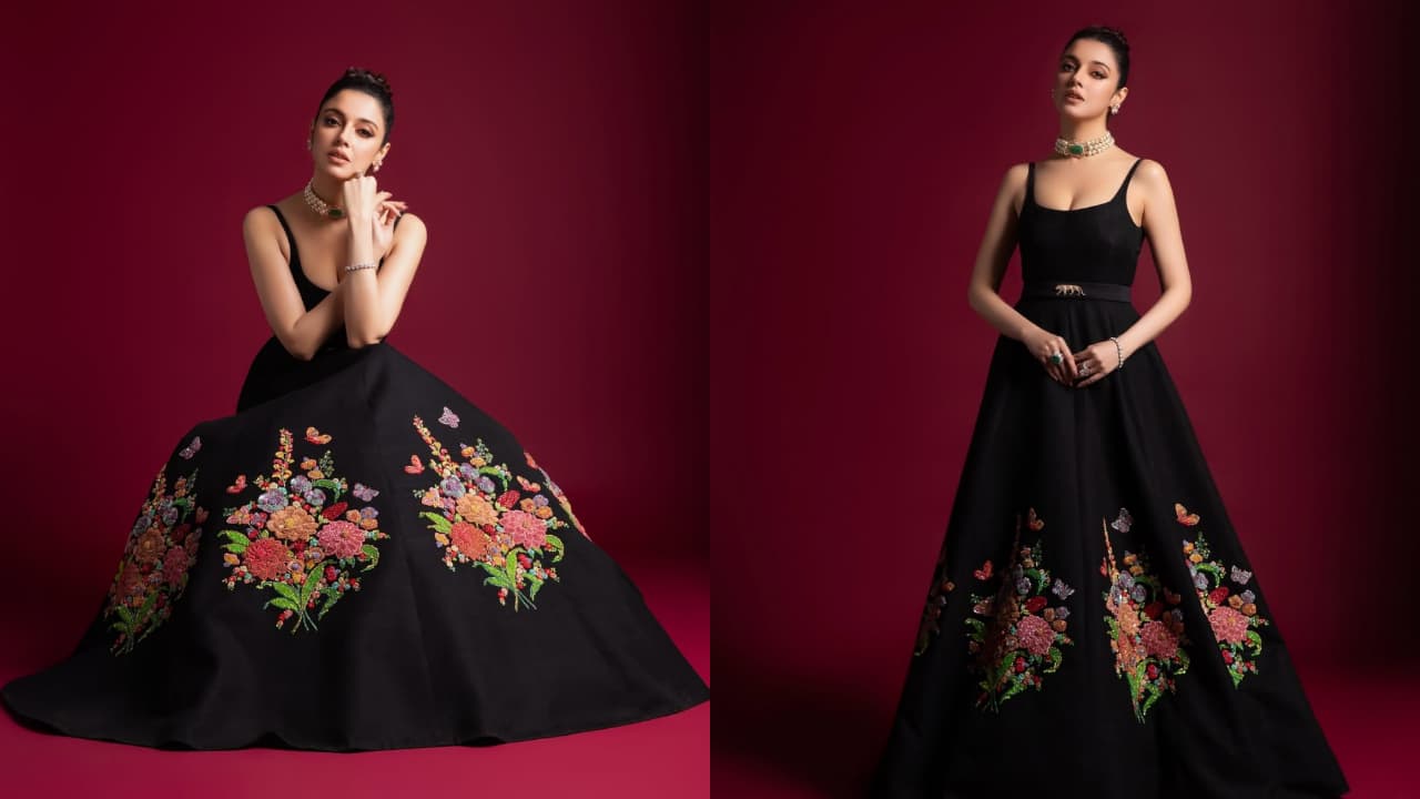 Divya Khossla shines in unreleased Sabyasachi gown at brand’s 25-year anniversary celebration