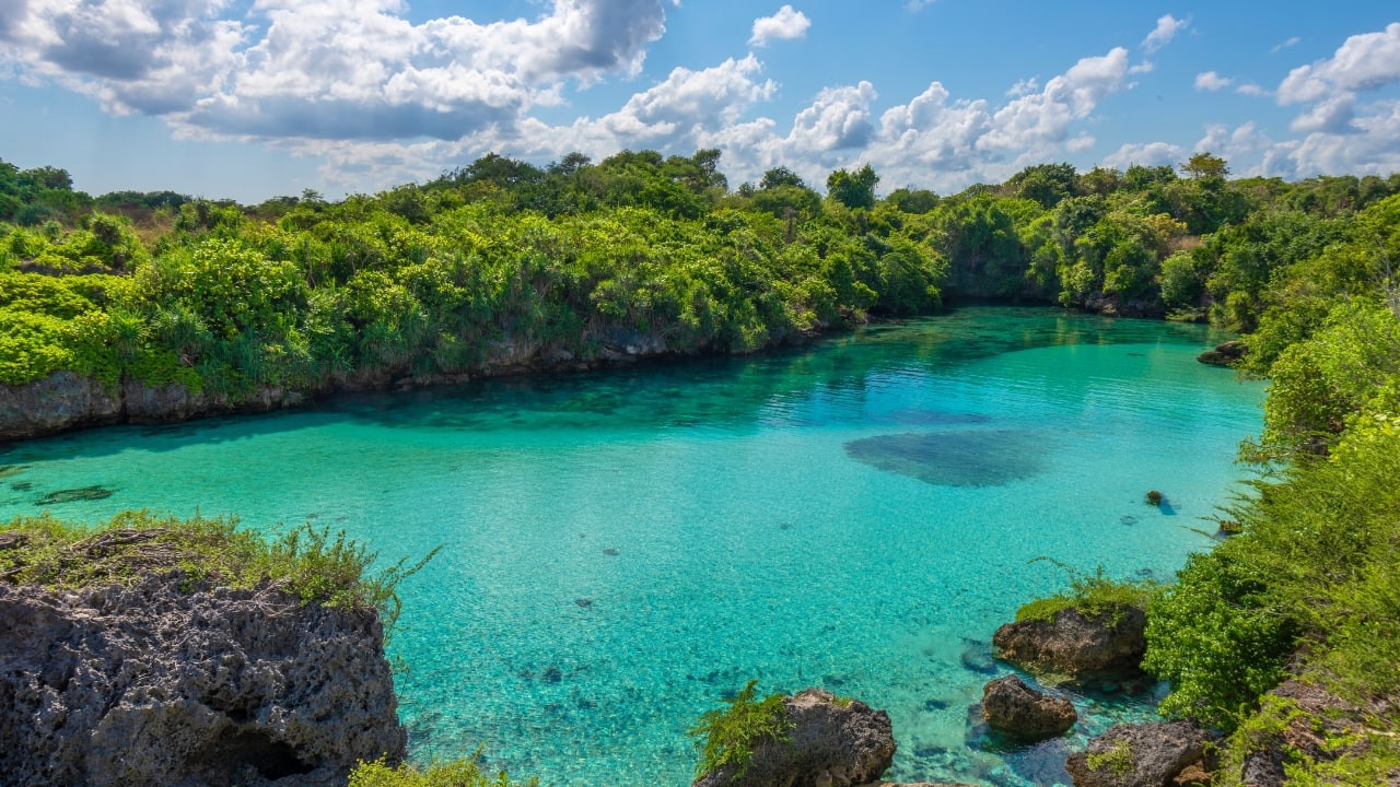 7. Sumba Island, Indonesia This lesser-known island in Indonesia boasts turquoise waters, lush hills, and ancient traditions. Without much digital infrastructure, Sumba is the perfect place to unplug while enjoying its secluded beaches and rich culture. (Image: Canva)