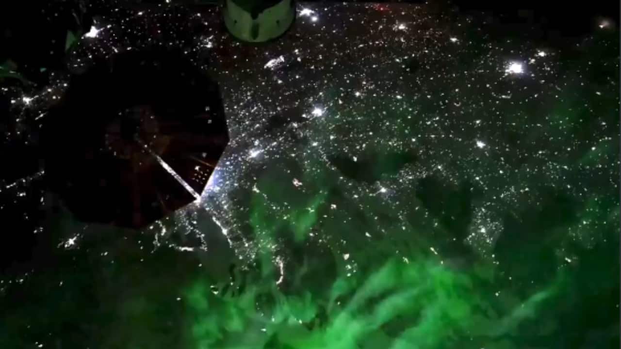 'Flying over northern lights': NASA astronaut shares incredible footage of 'intensely green' aurora from ISS