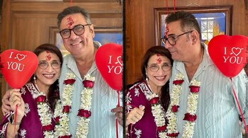 Boman Irani celebrates 40th anniversary with wife