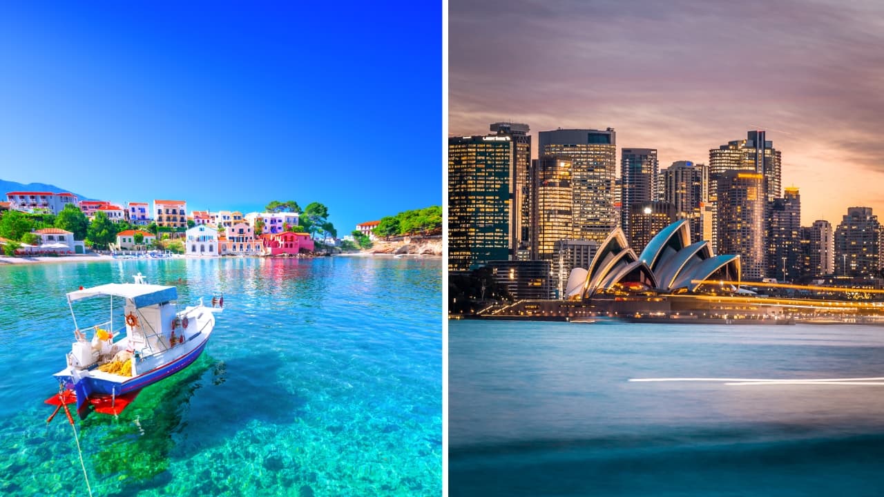 6. Greece, Australia (189 destinations) Greece and Australia hold the sixth position with 189 visa-free destinations. Both countries are increasingly important players in the global travel game, with Australia offering access to vast regions in the Pacific and Oceania, while Greece’s membership in the European Union adds strength. (Image: Canva)