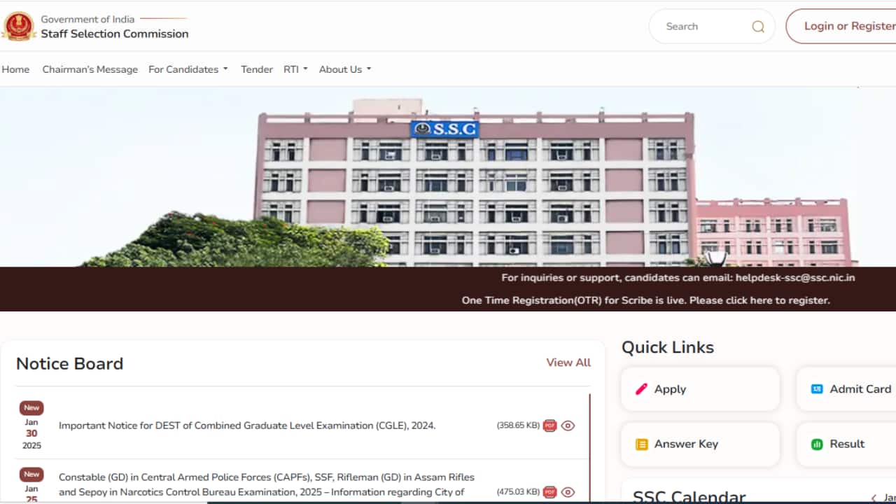 SSC CGL 2024 DEST Rescheduled: Exam on January 31, Check Official Notice Here