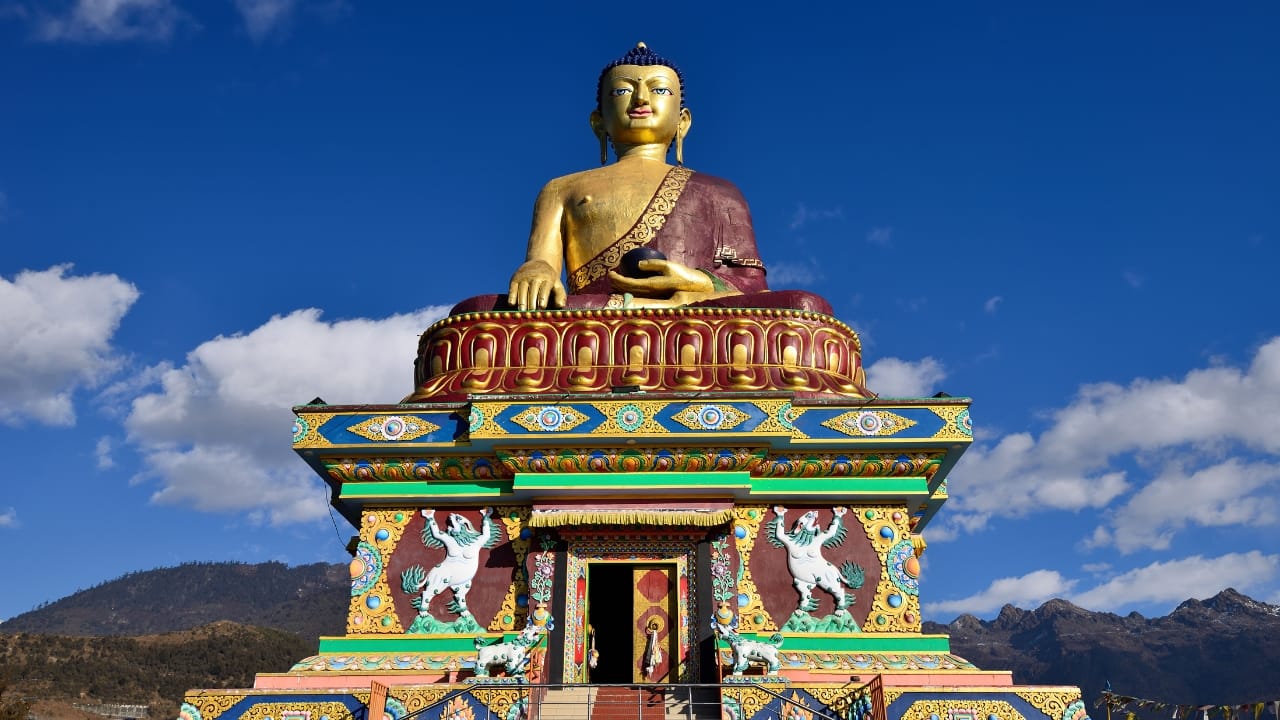 15. Tawang, Arunachal Pradesh Tawang, located in the northeastern tip of India, is a picturesque town surrounded by towering mountains, pristine lakes, and Buddhist monasteries. Its untouched beauty, including the majestic Tawang Monastery and the tranquil Madhuri Lake, will add a unique flair to your Instagram feed. (Image: Canva)