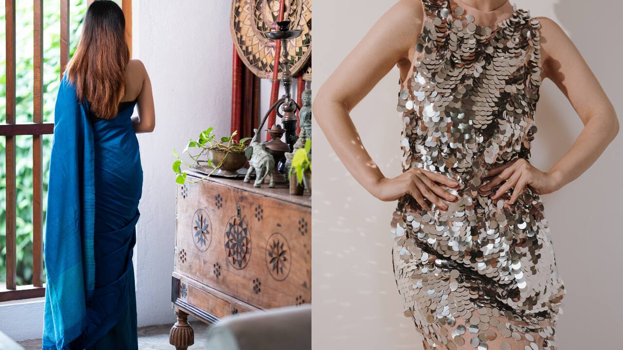 Aquarius: Blue or Silver | Aquarians are innovative and forward-thinking. Blue and silver align with their calm and visionary traits, making them ideal choices for Saraswati Puja. (Image: Canva)