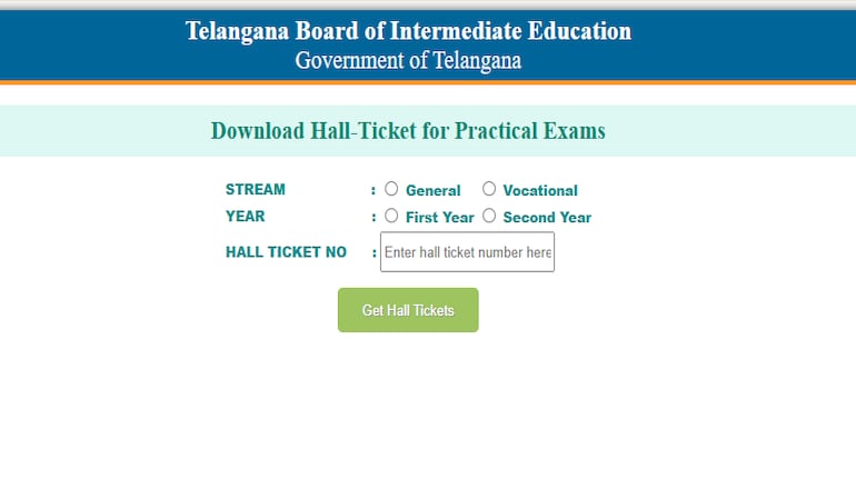 TS Inter Practical Hall Ticket 2025 out tsbie.cgg.gov.in, direct link