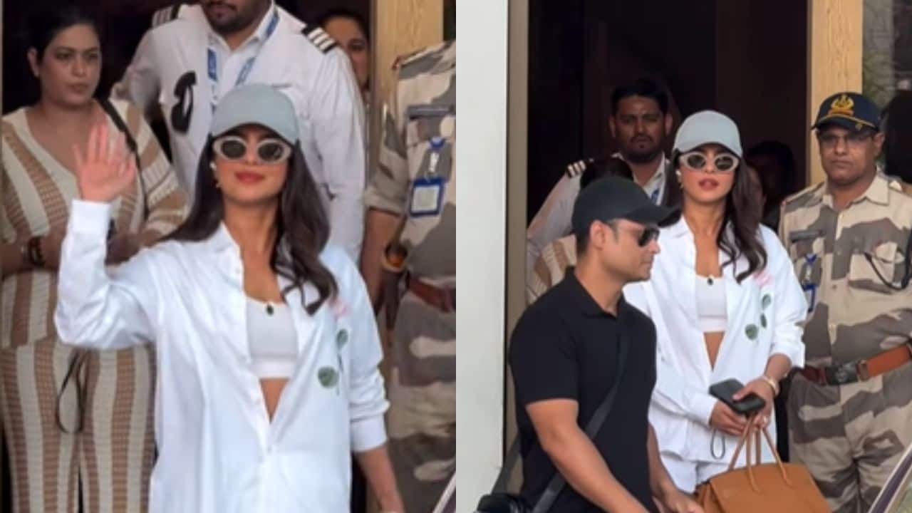Priyanka Chopra takes a break from Mahesh Babu’s SSMB29; lands in Mumbai to attend brother Siddharth Chopra's wedding