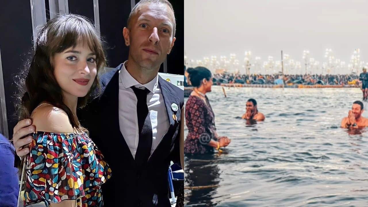 Coldplay’s Chris Martin and Dakota Johnson take a holy dip at Mahakumbh 2025; fans applaud their respect for Indian traditions