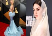 Sparkle and color pop amid more subdued tones on Grammys red carpet