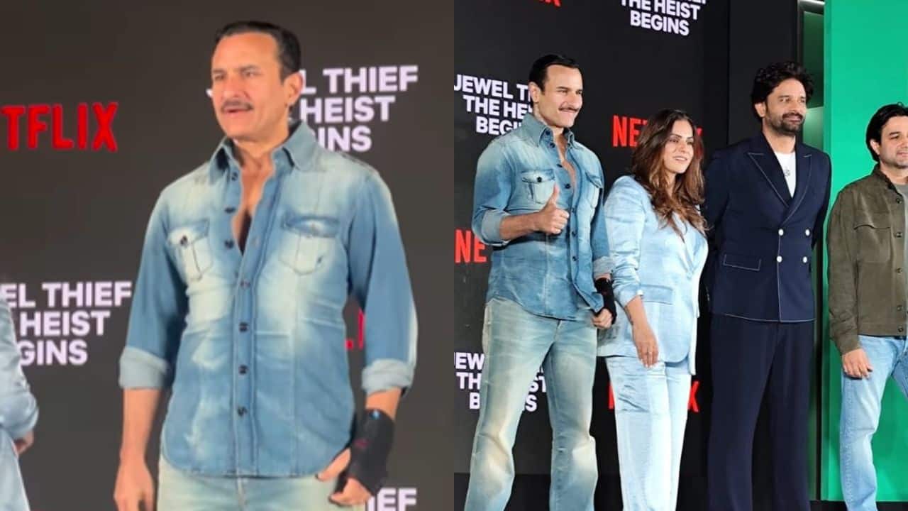 Saif Ali Khan returns to work, makes first appearance for the announcement of his next project Jewel Thief