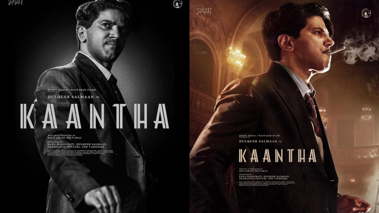 Dulquer Salmaan's first look poster from Kaantha is out