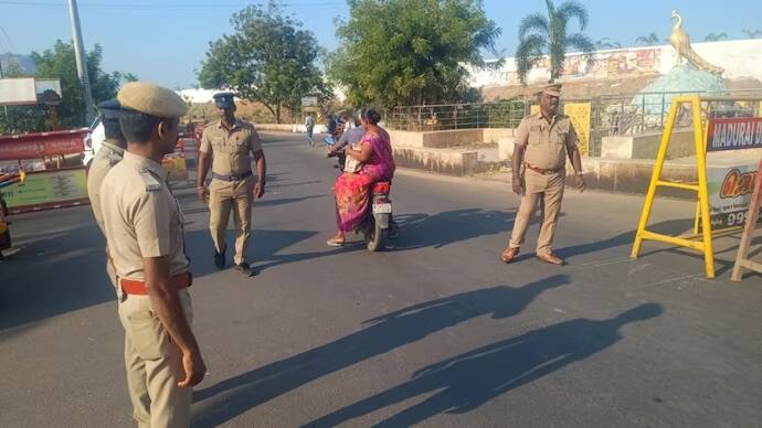 Madurai clashes: Tight security ahead of Hindu Munnani protest over animal sacrifice at Tirupparankundram Dargah Madurai clashes: Tight security ahead of Hindu Munnani protest over animal sacrifice at Tirupparankundram Dargah