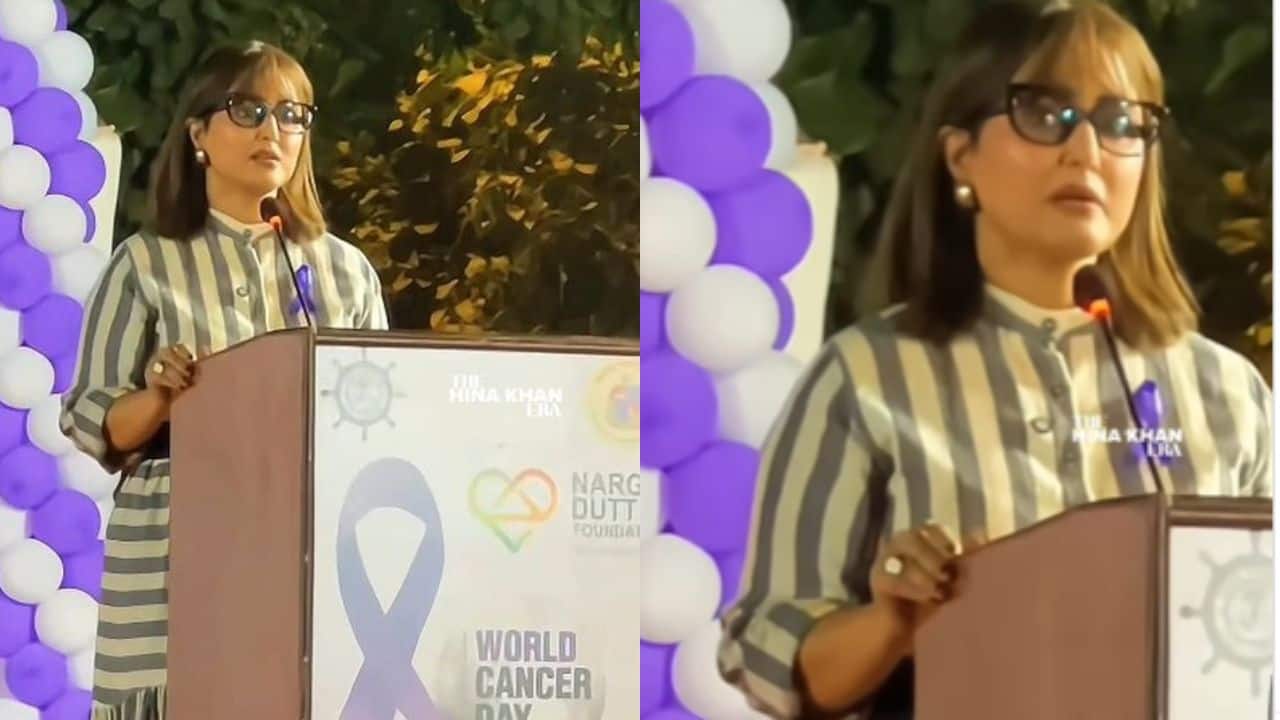 Hina Khan breaks down while sharing her cancer journey on World Cancer Day: "Ask us how hard it is..."