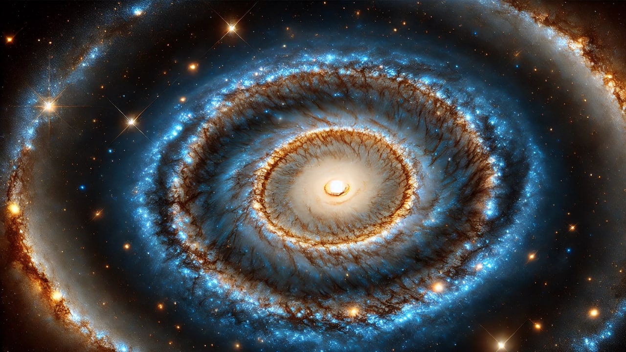 NASA Hubble Space Telescope spots a rare ‘bullseye’ galaxy collision with nine rings