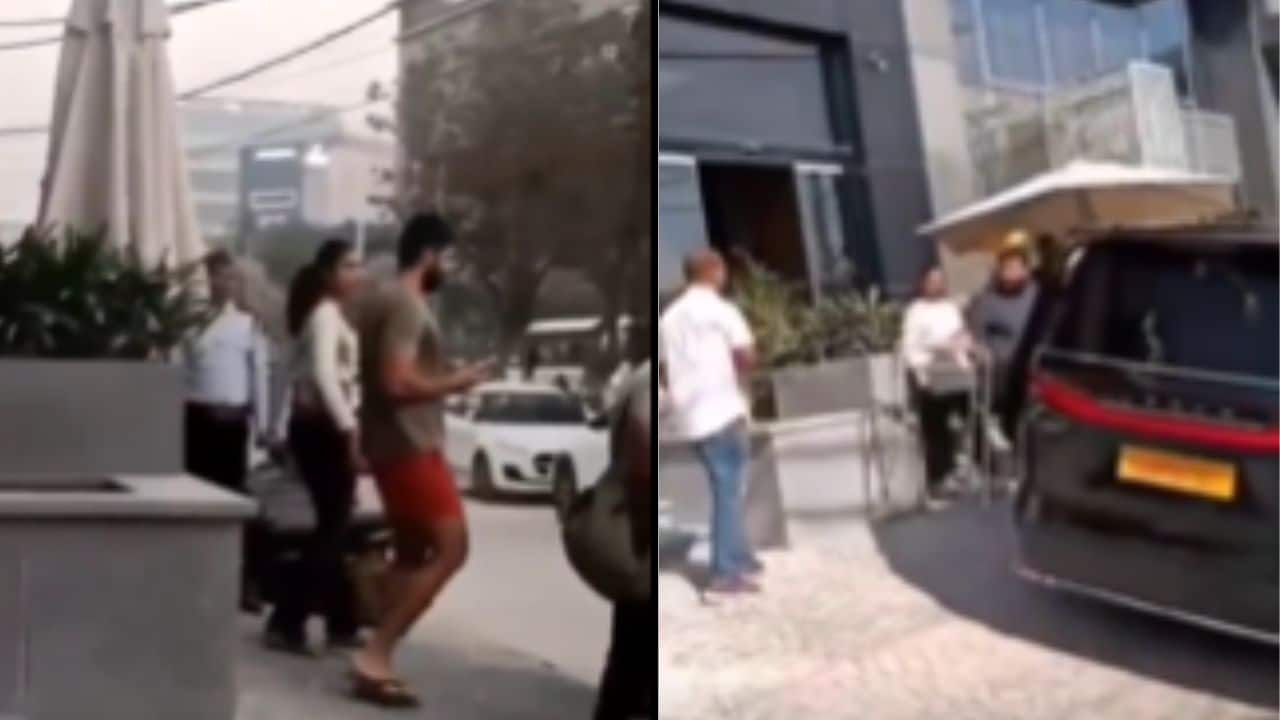 Vijay Deverakonda gets trolled for not helping injured Rashmika Mandanna as she struggles to walk, watch video