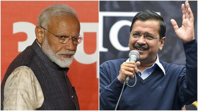 Prime Minister Narendra Modi (L), former Delhi Chief Minister Arvind Kejriwal (R). (File photo)