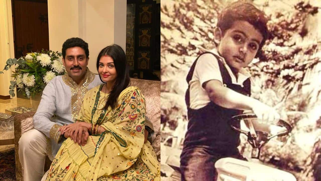 Aishwarya Rai Bachchan wishes hubby Abhishek Bachchan on his 49th birthday, shares his childhood pic