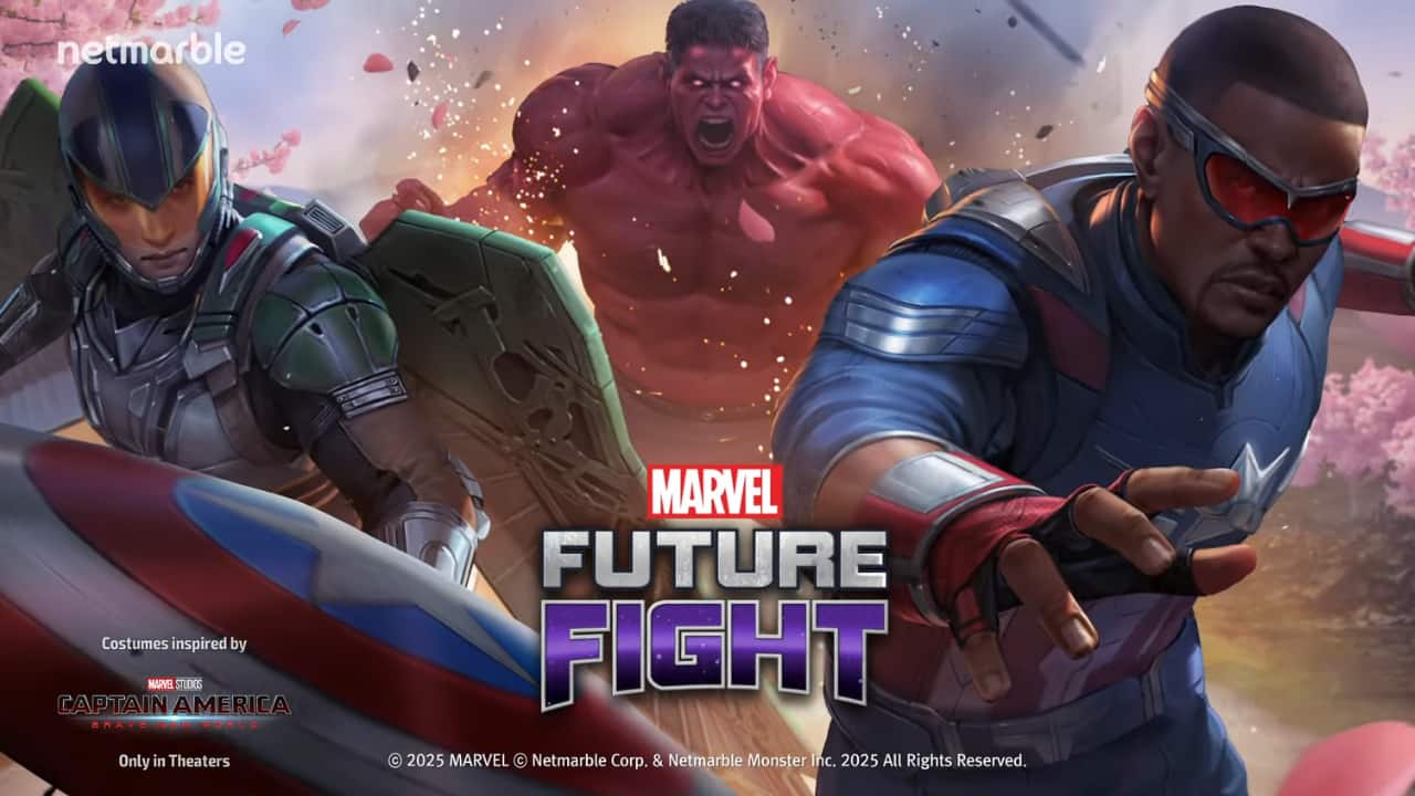Marvel Future Fight welcomes Sam Wilson and Red Hulk from Captain America: Brave New World