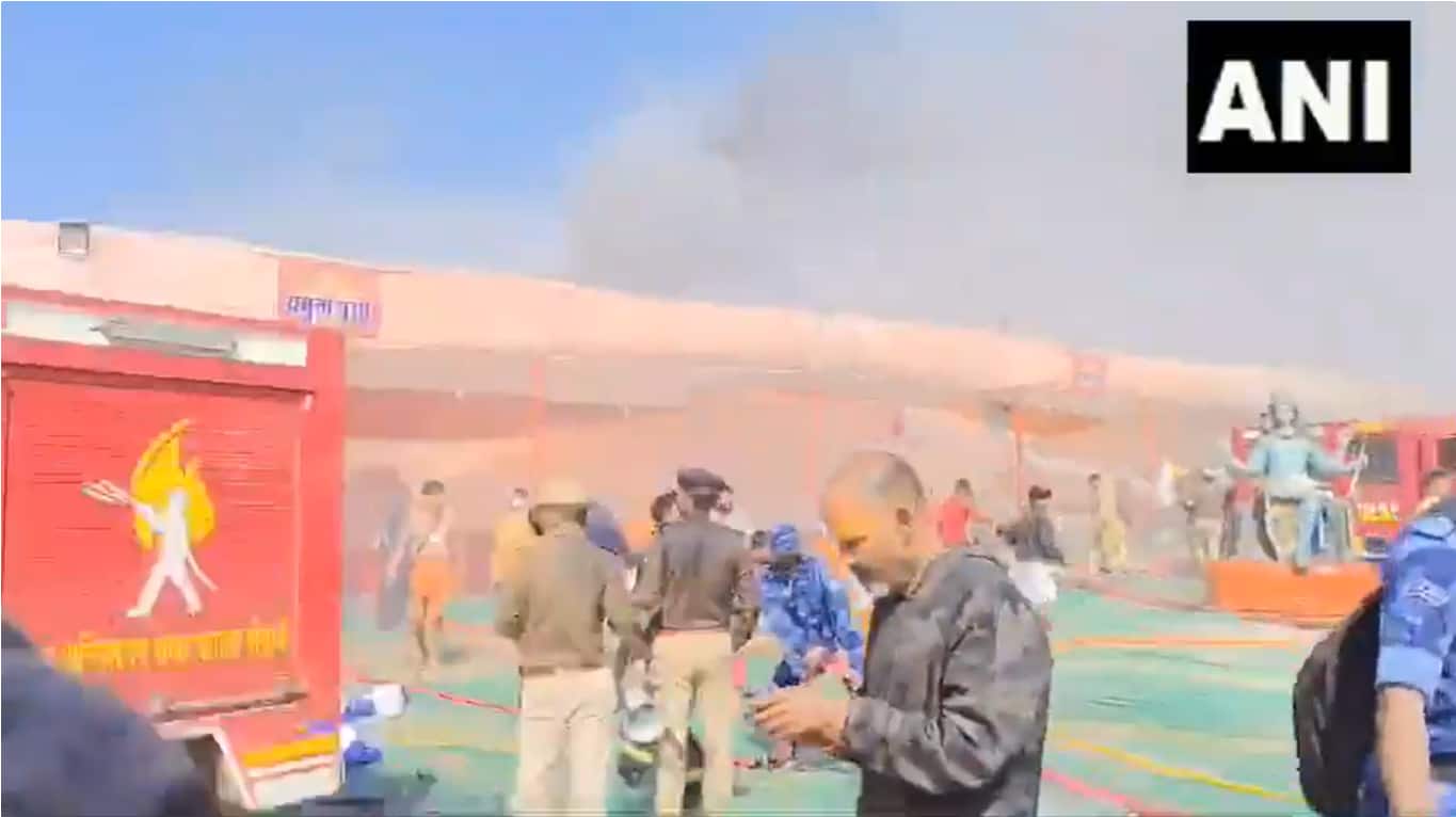 Prayagraj: Fire breaks out in Maha Kumbh sector 18, fire tenders rushed to spot