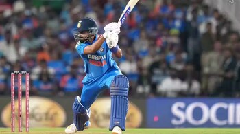 Shreyas Iyer in action during India vs England ODI in Nagpur