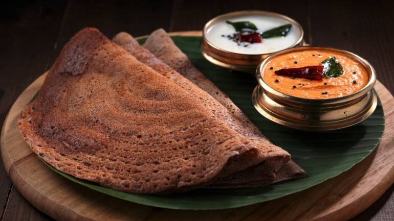 Ragi dosa: Rich in calcium and phosphorus, ragi (finger millet) is a fantastic food for strengthening bones. “Ragi provides more calcium than milk and works well with phosphorus to create stronger bones. Make a batch of ragi dosas, served with chutney made from coconut, and you have a delicious, nutritious meal packed with bone-boosting properties,” informs Dr Chanda (Image: Canva)
