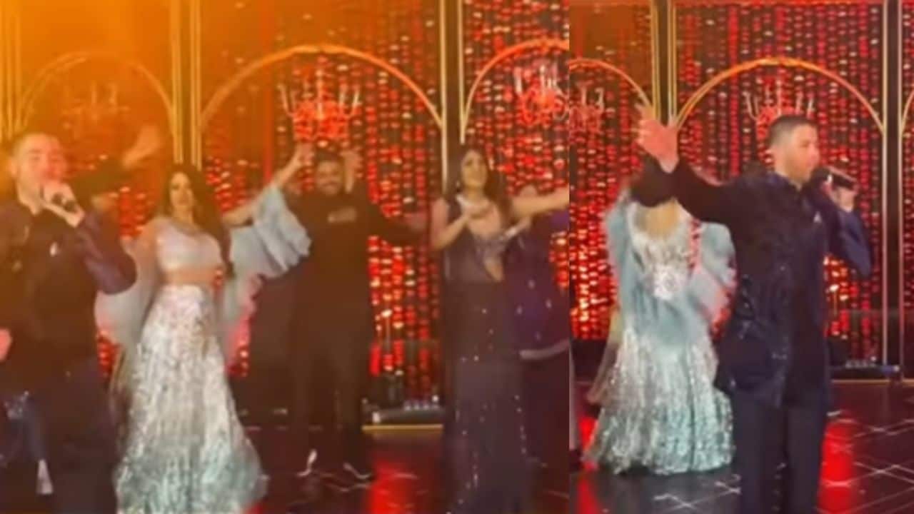 Priyanka Chopra grooves as Nick Jonas performs Maan Meri Jaan at her brother Siddharth’s pre-wedding function, watch video