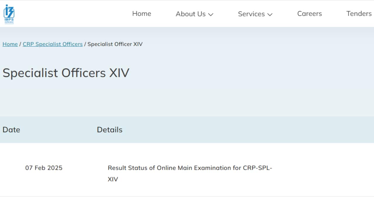 IBPS SO Mains Result 2025 Out, Direct Link Here