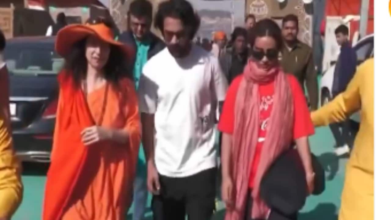 Rajkummar Rao and Patralekhaa attend Maha Kumbh Mela, says, "we are fortunate"