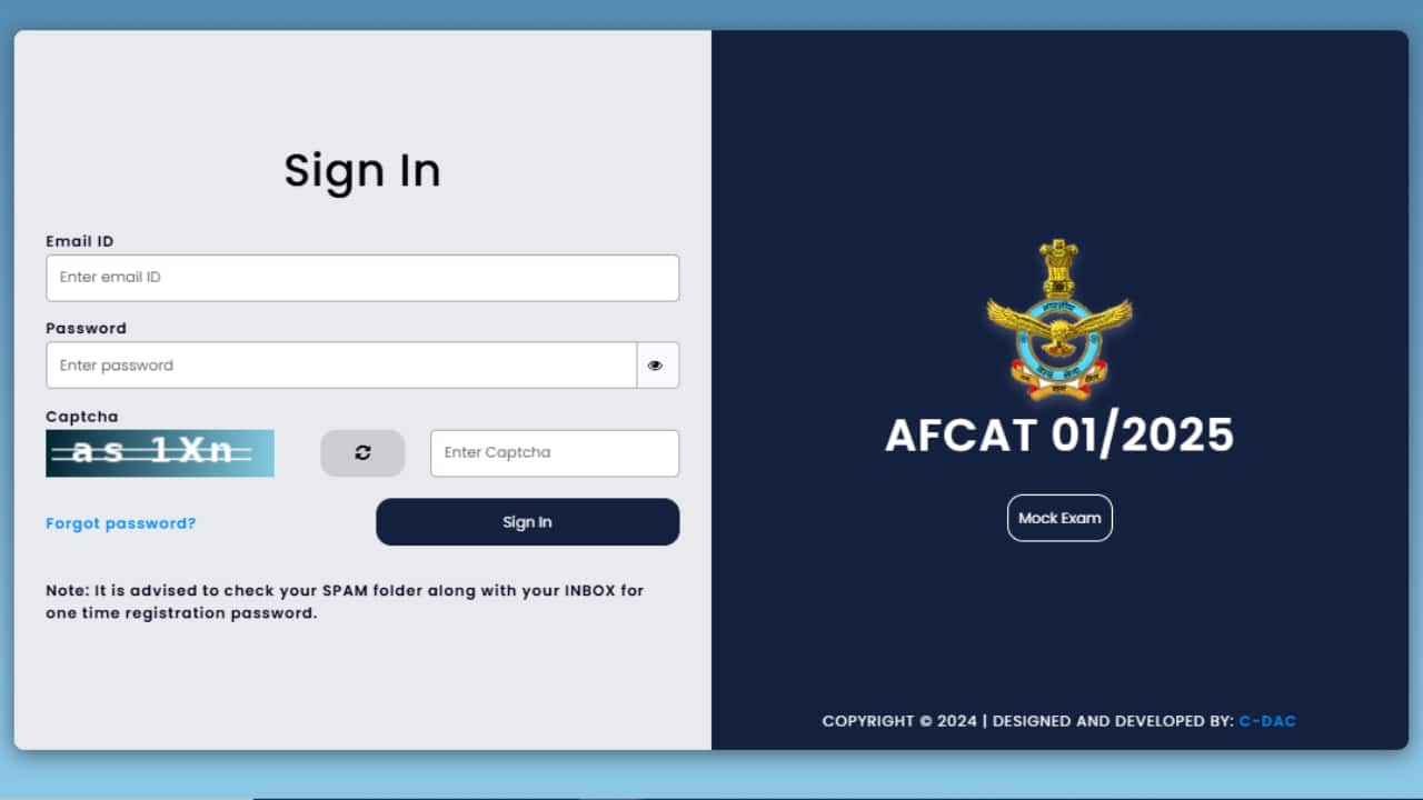 AFCAT admit card 2025 Out @afcat.cdac.in: check direct link to download here