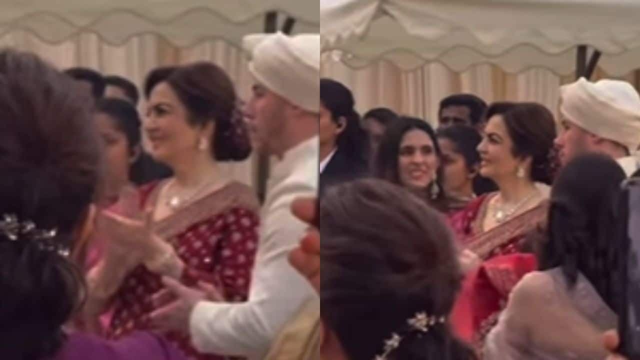 Nita Ambani attends Priyanka Chopra's brother's wedding, seen interacting with Nick Jonas 
