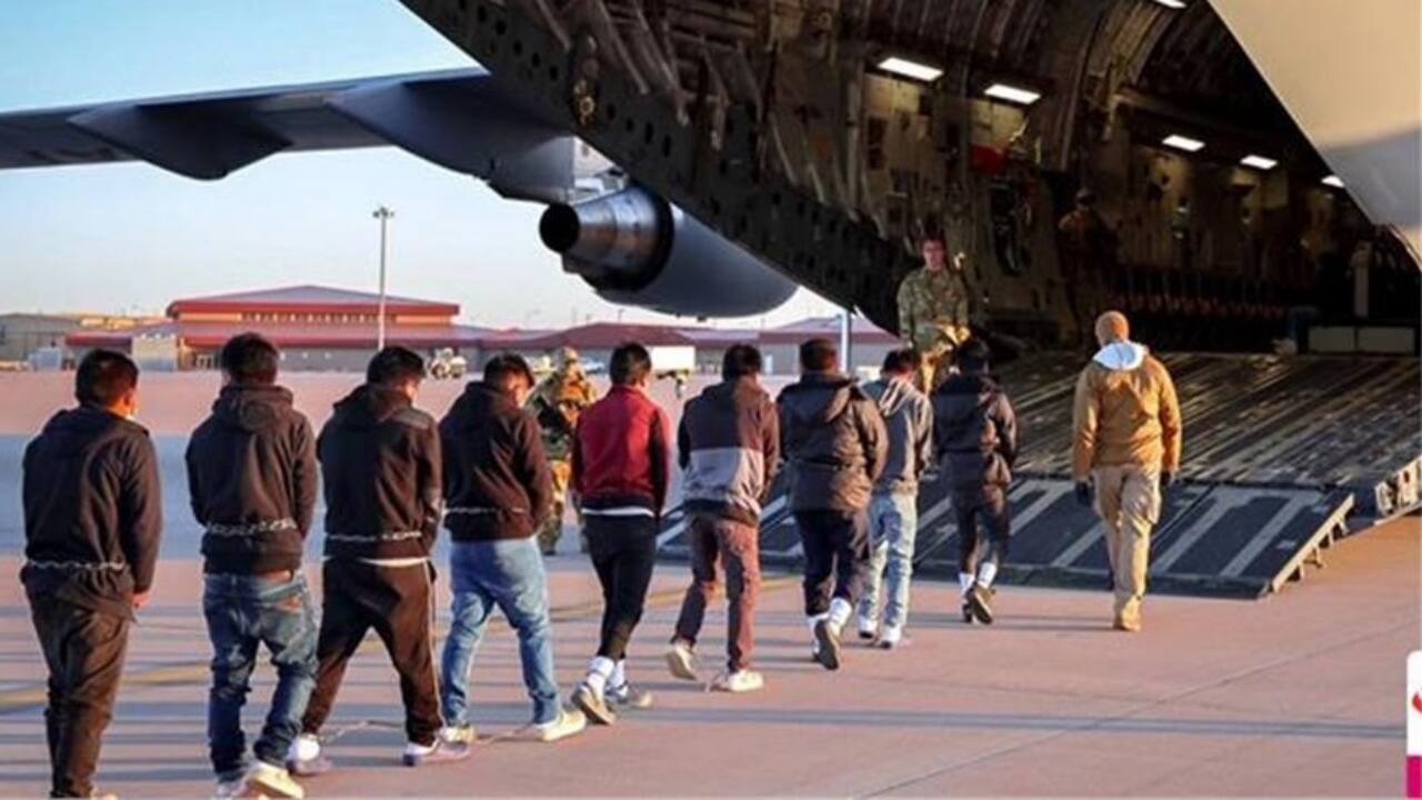 US deports Indians; women, children unrestrained.