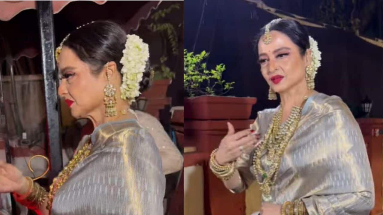Veteran actress Rekha attends Priyanka Chopra’s brother's wedding, watch here