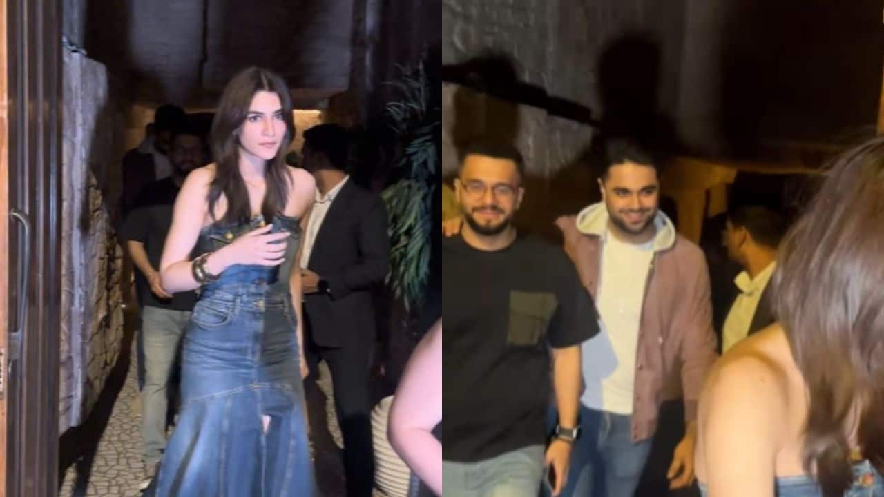 Kriti Sanon spotted with rumoured boyfriend Kabir Bahia at dinner date, watch video