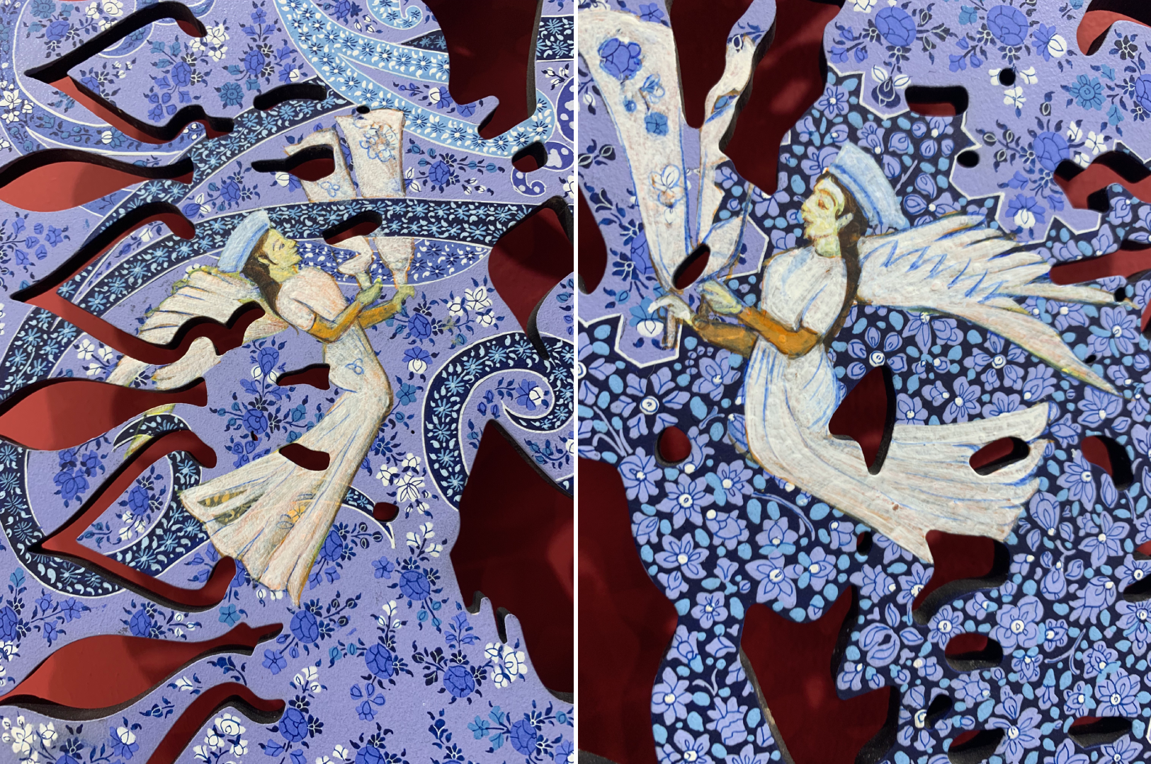 Detail from Veer Munshi's 2025 work 'Anantnag (Infinite Springs)'.